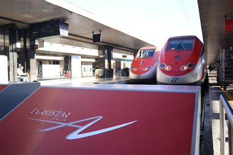 The high-speed train covers the 97-mile (156-km) distance from Bologna Centrale to Venezia Santa Lucia (sometimes abbreviated to Venezia S. . Le frecce high speed train